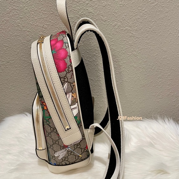 NEW Authentic Gucci Ophidia GG Flora Small Backpack - Picture 5 of 15